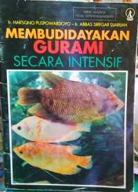 Image of Membudidayakan gurami secara intensif