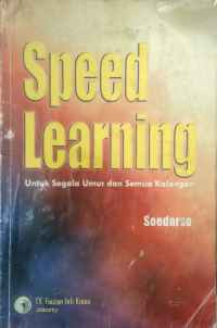 Image of Speed learning: untuk segala umur dan semua kalangan