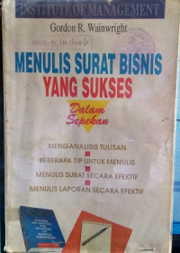 Image of Menulis surat bisnis dalam sepekan = successfull business writing in a week