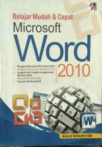 Image of Belajar mudah dan cepat microsoft word 2010