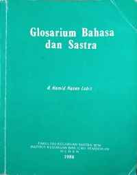 Image of Glosarium bahasa dan sastra