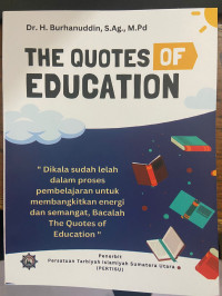 Image of The qoutes of education 